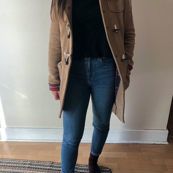 Thread & Supply Waldorf Toggle Camel Plaid Coat - Picture 4 of 4
